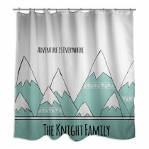 Adventure Mountains 71x74 Personalized Shower Curtain