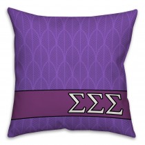 Sigma Sigma Sigma 16x16 Throw Pillow