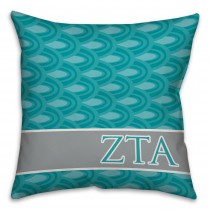 Zeta Tau Alpha 16x16 Throw Pillow