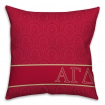 Alpha Gamma Delta 16x16 Throw Pillow