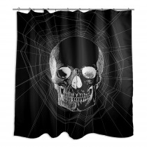 Webbed Skull 71x74 Shower Curtain