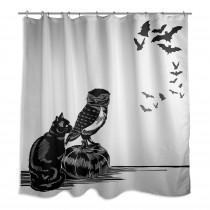 Halloween Friends 71x74 Shower Curtain