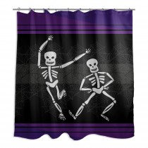 Dancing Skeletons 71x74 Shower Curtain