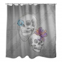 Skeleton Ritz 71x74 Shower Curtain
