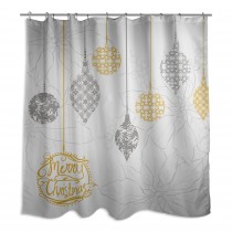 Christmas Ornaments 71x74 Shower Curtain