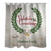 Yuletide Greetings 71x74 Custom Shower Curtain