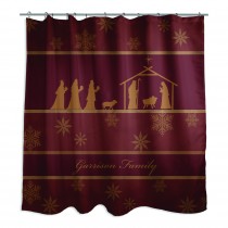Golden Nativity 71x74 Custom Shower Curtain 