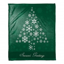 Snowflake Tree 50x60 Throw Blanket