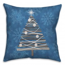 Christmas Tree Bright Throw Pillow
