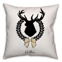 Elegant Reindeer 16x16 Customer Throw Pillow
