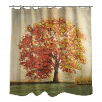 Autumn Tree 71x74 Shower Curtain