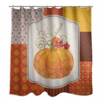 Autumn Pumpkin 71x74 Shower Curtain 