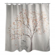 Fall in Love 71x74 Shower Curtain