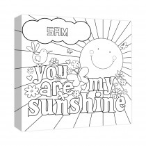 You Are My Sunshine 12x12 Custom Color Me Canvas Wall Art