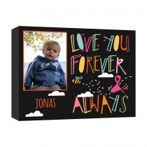 Love You Forever 14x11 Personalized Canvas Wall Art
