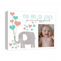You Are So Loved 14x11 Personalized Canvas Wall Art