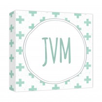 Plus Monogram 12x12 Custom Canvas Wall Art