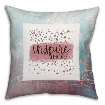 Hope Inspired Spun Polyester Throw Pillow