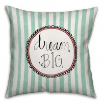 Dream Big Spun Polyester Throw Pillow