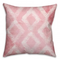 Pink Triangles Spun Polyester Throw Pillow
