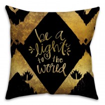 Be A Golden Light Spun Polyester Throw Pillow