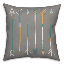 Arrows Spun Polyester Throw Pillow