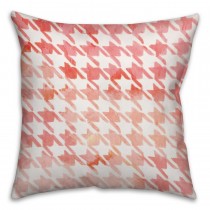 Watercolor Argyle Spun Polyester Throw Pillow