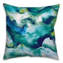 Watercolor Brights Spun Polyester Throw Pillow