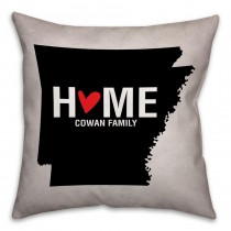 Arkansas State Pride Spun Polyester Throw Pillow -18x18