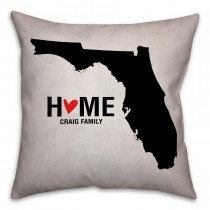 Florida State Pride Spun Polyester Throw Pillow -18x18