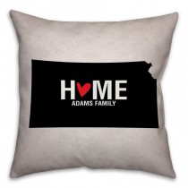 Kansas State Pride Spun Polyester Throw Pillow -18x18