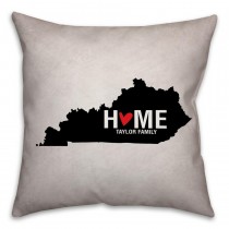 Kentucky State Pride Spun Polyester Throw Pillow -18x18