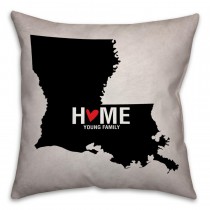 Louisiana State Pride Spun Polyester Throw Pillow -16x16