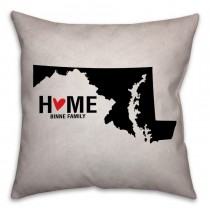 Maryland State Pride Spun Polyester Throw Pillow -18x18