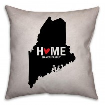 Maine State Pride Spun Polyester Throw Pillow -18x18