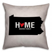 Pennsylvania State Pride Spun Polyester Throw Pillow -18x18
