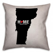 Vermont State Pride Spun Polyester Throw Pillow -18x18