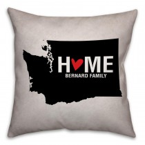 Washington State Pride Spun Polyester Throw Pillow - 16x16