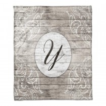 Happily Ever After Personalized Monogram Coral Fleece Blanket – 50”x60”