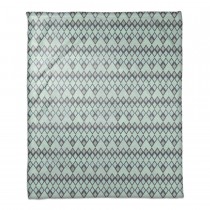 Tribal Mat Mint Coral Fleece Blanket – 50x60