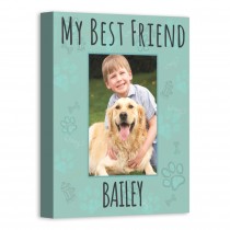 Me And My Pup 8x10 Personalized Canvas Wall Art