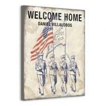 Welcome Home 16x20 Personalized Canvas Wall Art