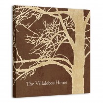 Rustic Tree 16x16 Personalized Canvas Wall Art