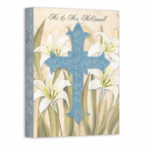 Lily Cross 8x10 Personalized Canvas Wall Art
