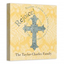 Easter Cross 12x12 Personalized Canvas Wall Art