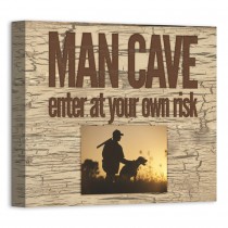 Man Cave 10x8 Personalized Canvas Wall Art