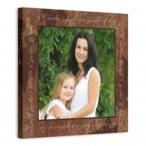 A Mothers Heart 16x16 Personalized Canvas Wall Art