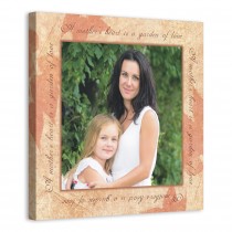 Mothers Love 16x16 Personalized Canvas Wall Art