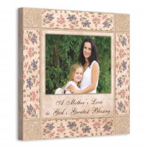 Mothers Blessing 16x16 Personalized Canvas Wall Art