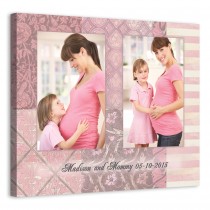 Pink Mother Panels 20x16 Personalized Canvas Wall Art